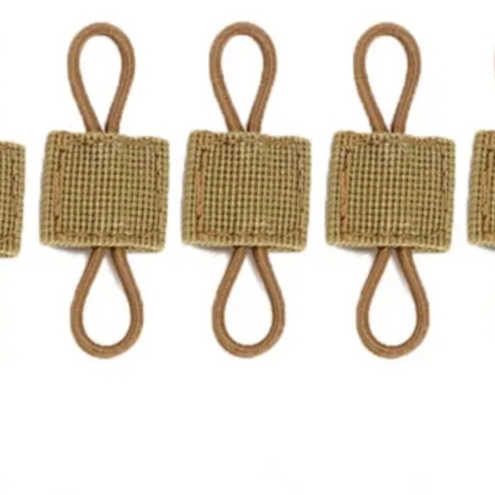 Tan Elastic Loop Fasteners